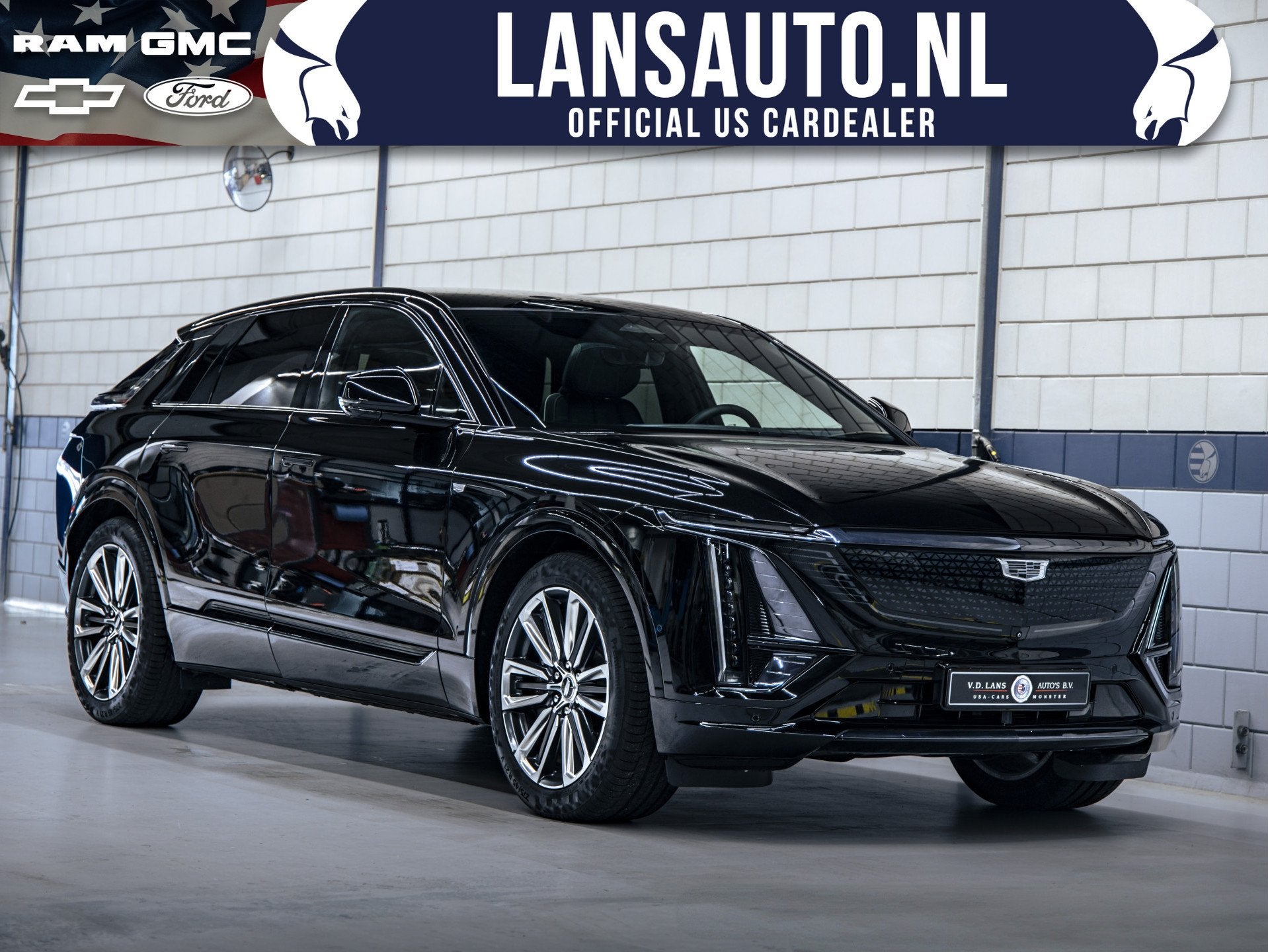 Cadillac Lyriq Sport 600 EV / Juniper Interior 530 KM WLTP, Auto's, Gebruikt, Zwart, Leder, 1588 kg