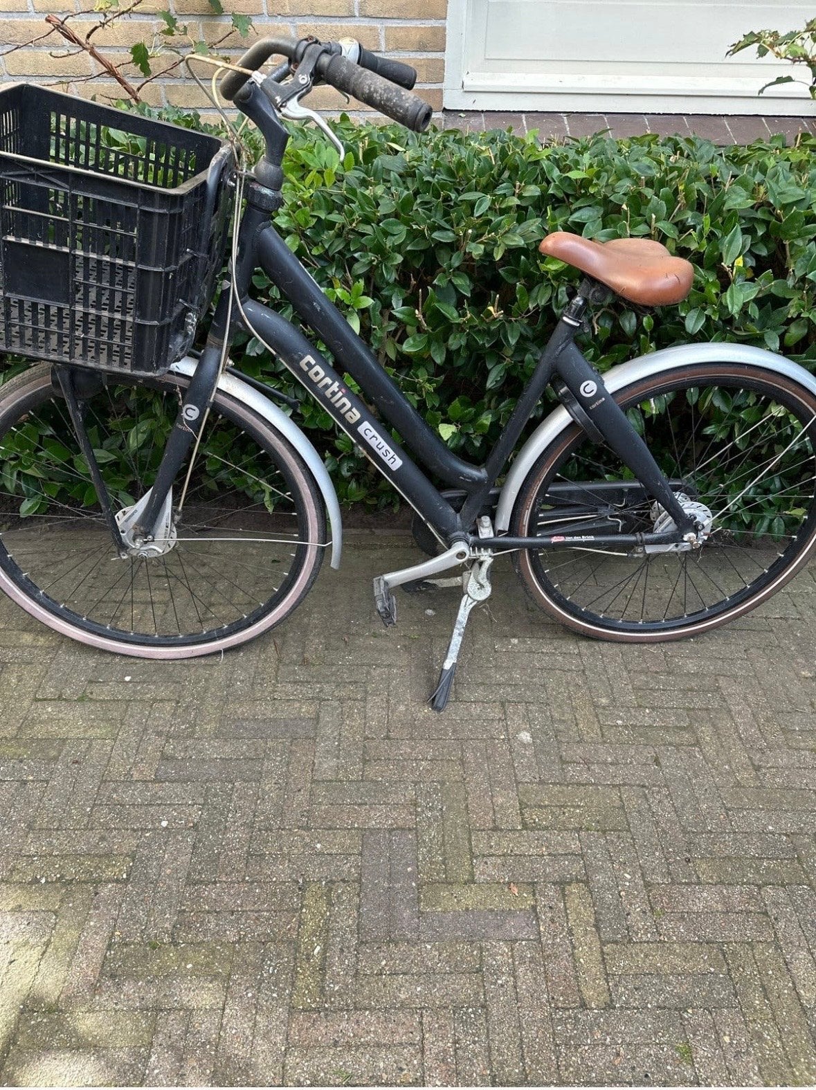 Cortina Crush Damesfiets met mand - Gebruikt, Ophalen, Versnellingen, Trommelrem, 53 tot 56 cm