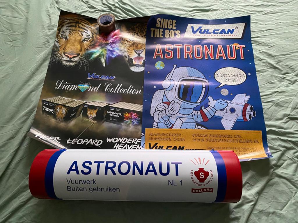 Vuurwerk reclame materiaal, Verzamelen, Ophalen of Verzenden, Zo goed als nieuw