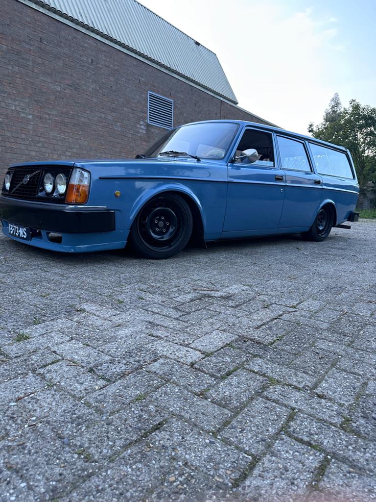 Volvo 245 2.3 GL 1980 airride oldtimer, Auto's, 4 cilinders, 1290 kg, Blauw, Origineel Nederlands