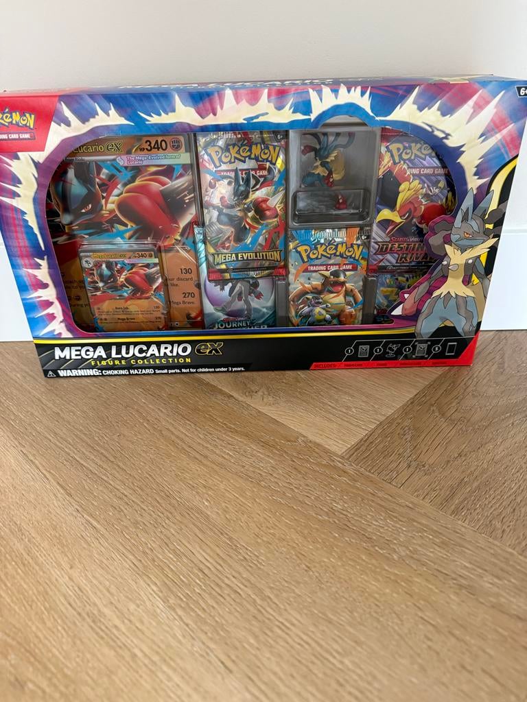 Mega Lucario EX Figure Collectie Pokémon Kaartspel, Ophalen of Verzenden, Nieuw, Overige typen