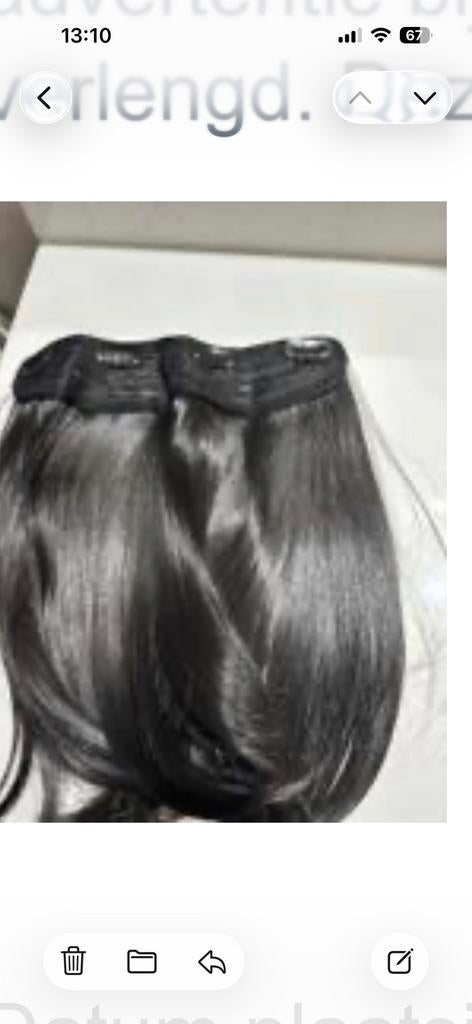 Clip in extensions, Ophalen of Verzenden, Zo goed als nieuw, Pruik of Haarverlenging