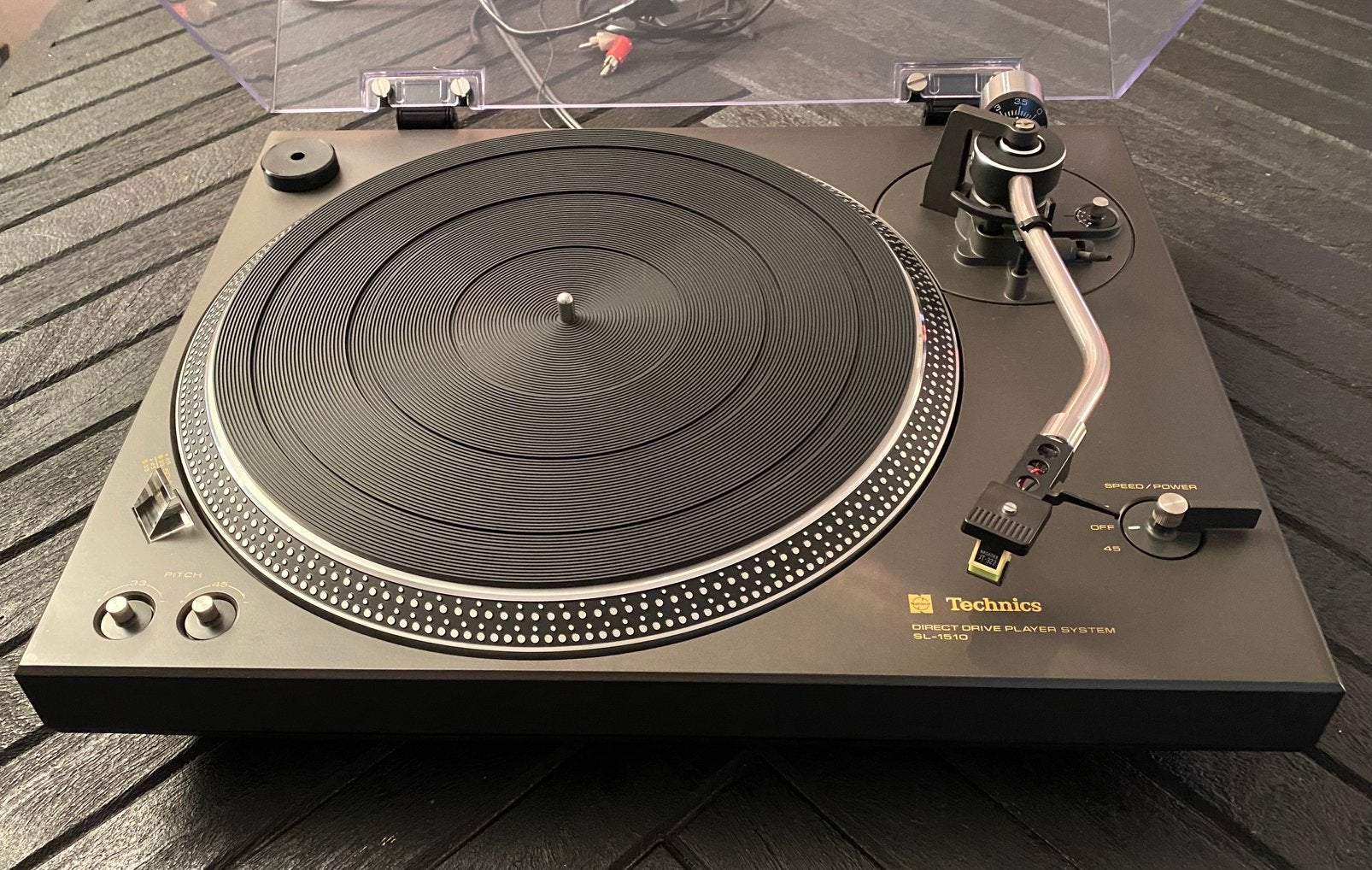 Technics SL-1510 Direct Drive Platenspeler, Ophalen, Pitch-regelaar, Zo goed als nieuw, Platenspeler