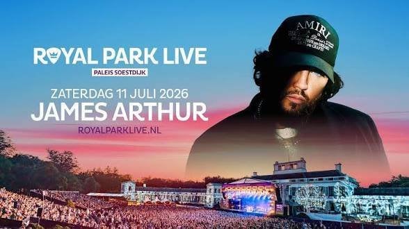 6 kaarten royal park live james arthur 11 juli paleis soestd, Ophalen of Verzenden, Nieuw