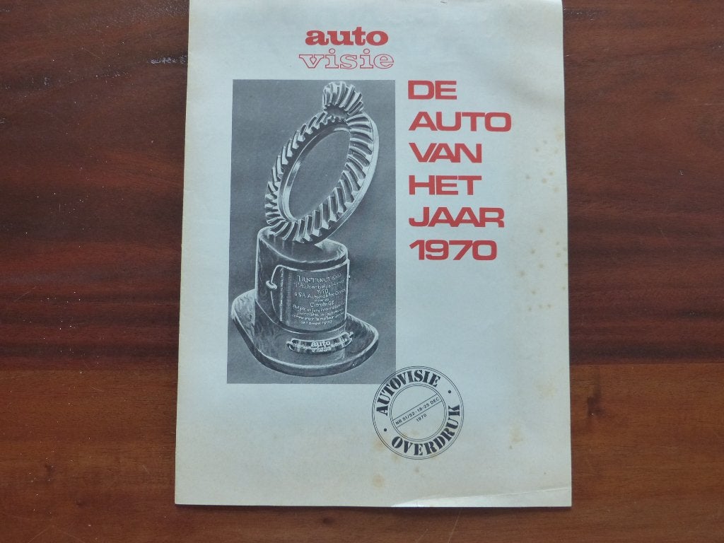 Citroën GS 1970 Auto v h Jaar overdruk Auto Visie, Verzenden, Gelezen, Citroën