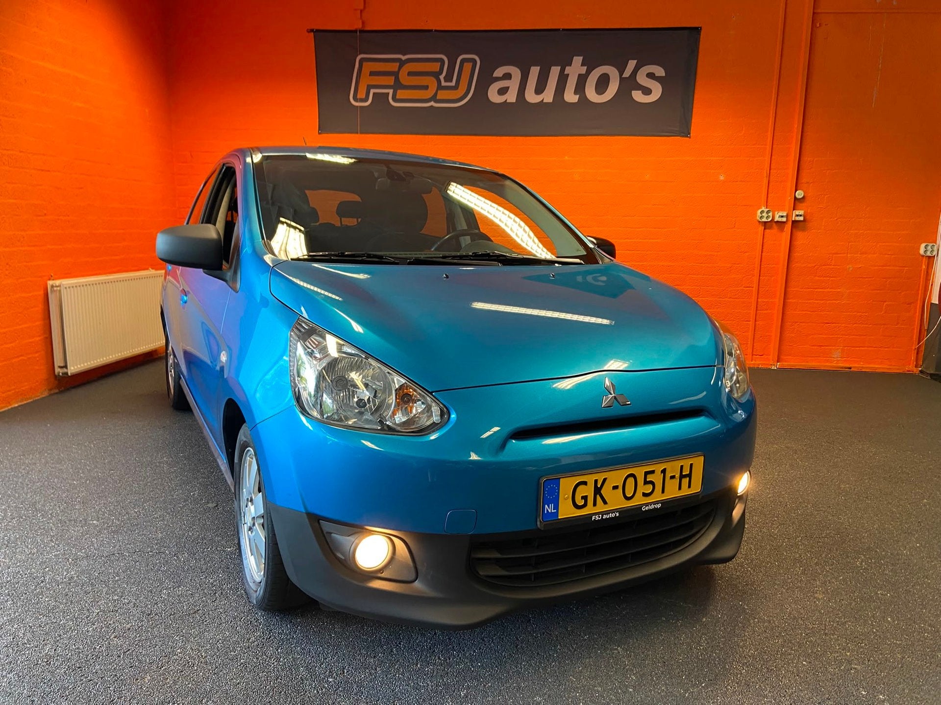 Mitsubishi Space Star 1.0 / 5 DEURS / BRIGHT / NAP / AIRCO!, Voorwielaandrijving, Stof, Gebruikt, Blauw