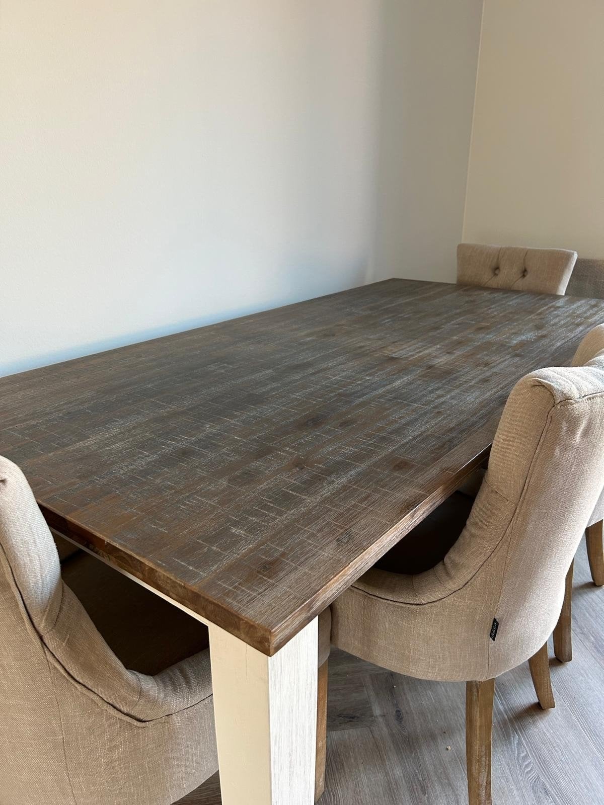 Landelijke eettafel, Huis en Inrichting, Tafels | Eettafels, Ophalen, Gebruikt, 100 tot 150 cm, Landelijk