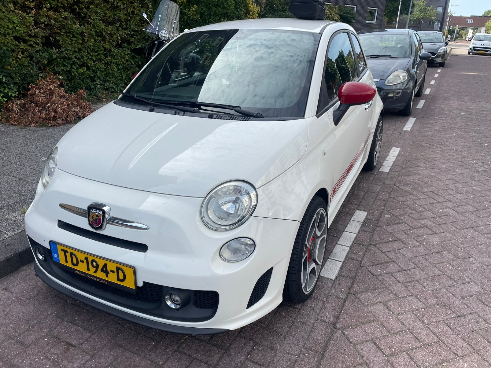 Fiat 500 1.4 Abarth C 2010 Wit, Auto's, Fiat, Voorwielaandrijving, 15 km/l, 4 cilinders, Wit