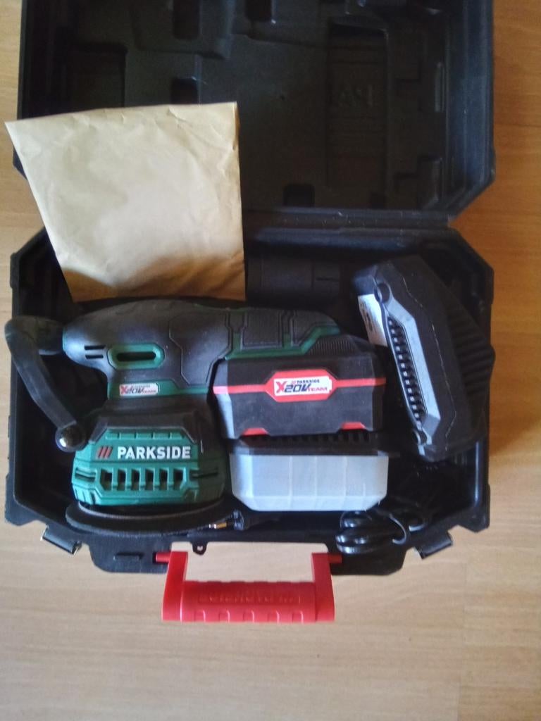 Parkside paexs 20-LiA1, Doe-het-zelf en Verbouw, Gereedschap | Schuurmachines, Ophalen, Zo goed als nieuw, 1200 watt of meer