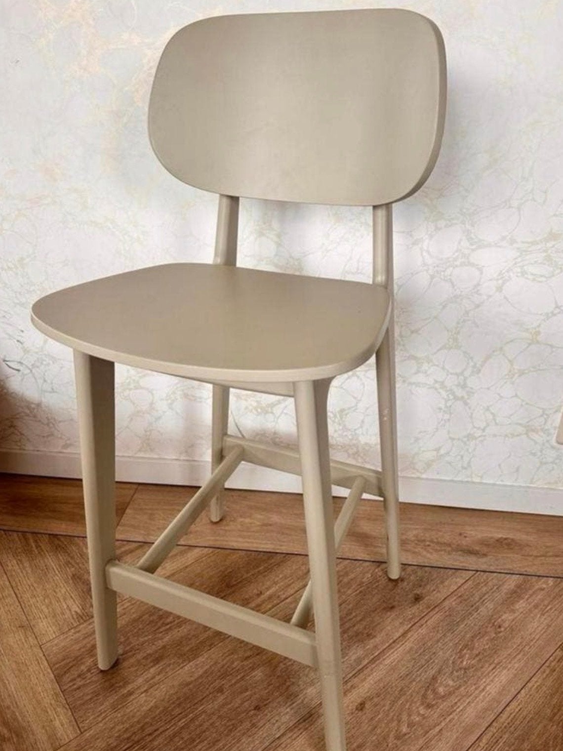 Bosse & Bo Bonn barkruk van eikenhout, 77 cm zithoogte, Ophalen, Gebruikt, 60 tot 90 cm, 1 kruk