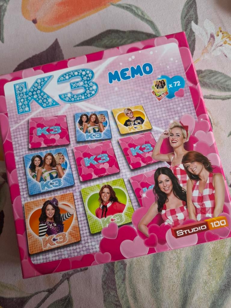 K3 Memory spel - Veel speelplezier, mist 1 kaartje, Ophalen of Verzenden, Gebruikt, Puzzelen