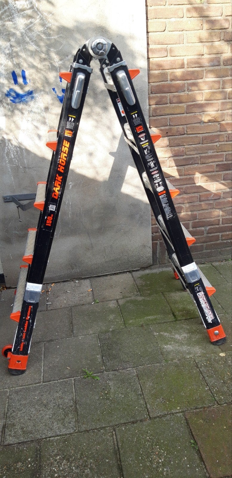 Trap dark horse 4x5 te koop, Doe-het-zelf en Verbouw, Ladders en Trappen, Ophalen, Gebruikt, Ladder, Opvouwbaar of Inschuifbaar