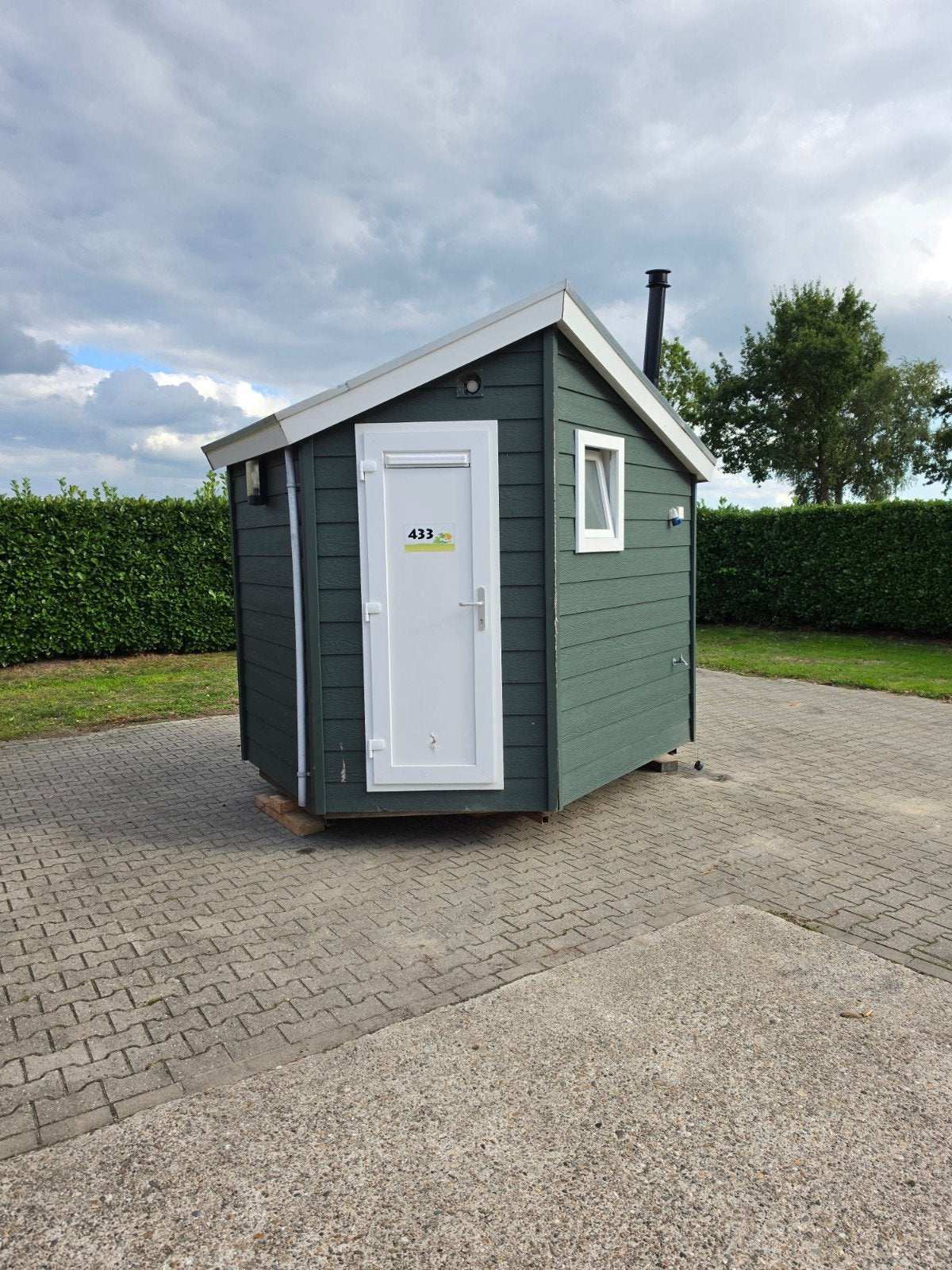 Camping Sanitairunit Sanitairgebouw Badkamer Unit WC Douche, Ophalen of Verzenden, Gebruikt, Douche