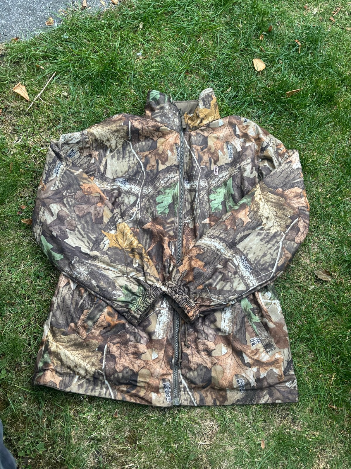 Deerhunter 2-zijdige jas camouflage/groen, maat 52, Ophalen, Gedragen, Maat 52/54 (L), Groen