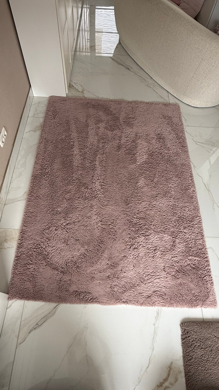 Roze vloerkleed - Gebruikt maar in goede staat 140x200, Ophalen, Gebruikt, 100 tot 150 cm, Roze