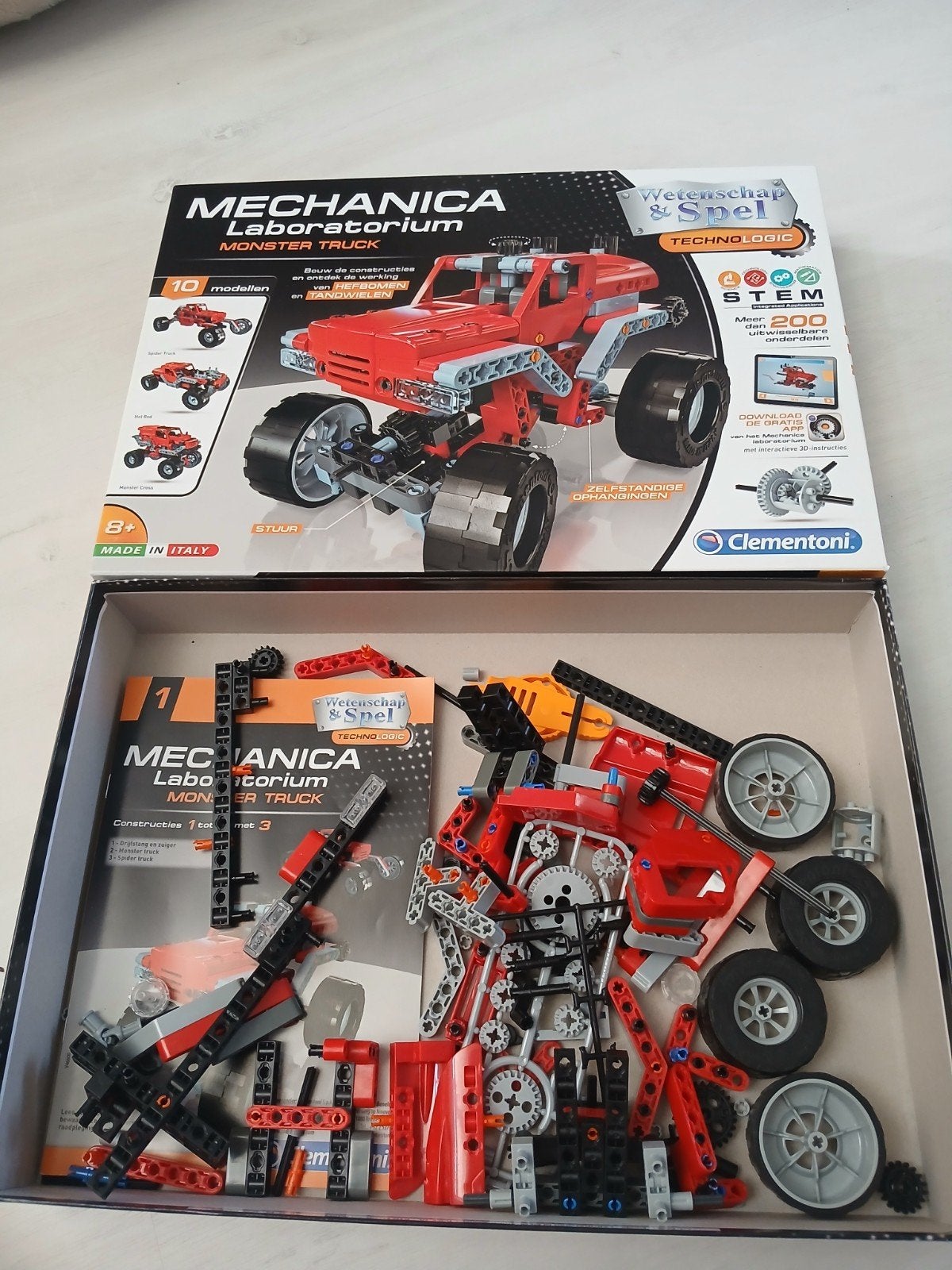 Clementoni Mechanica Laboratorium Monster Truck, Ophalen of Verzenden, Zo goed als nieuw, Overige merken