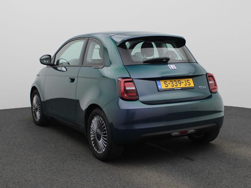 Fiat 500 Icon 42 kWh | Carplay / Navi | Led Dagrijverlichtin, Auto's, 12 maanden, Stof, 4 stoelen, Origineel Nederlands