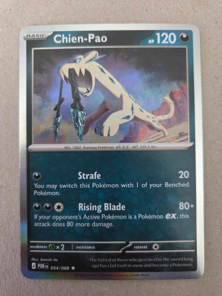 Chien-Pao Pokémon kaart, Ophalen of Verzenden