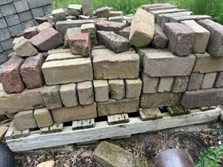 stenen straat en metselstenen, Tuin en Terras, Ophalen of Verzenden, Gebruikt, Beton, Klinkers