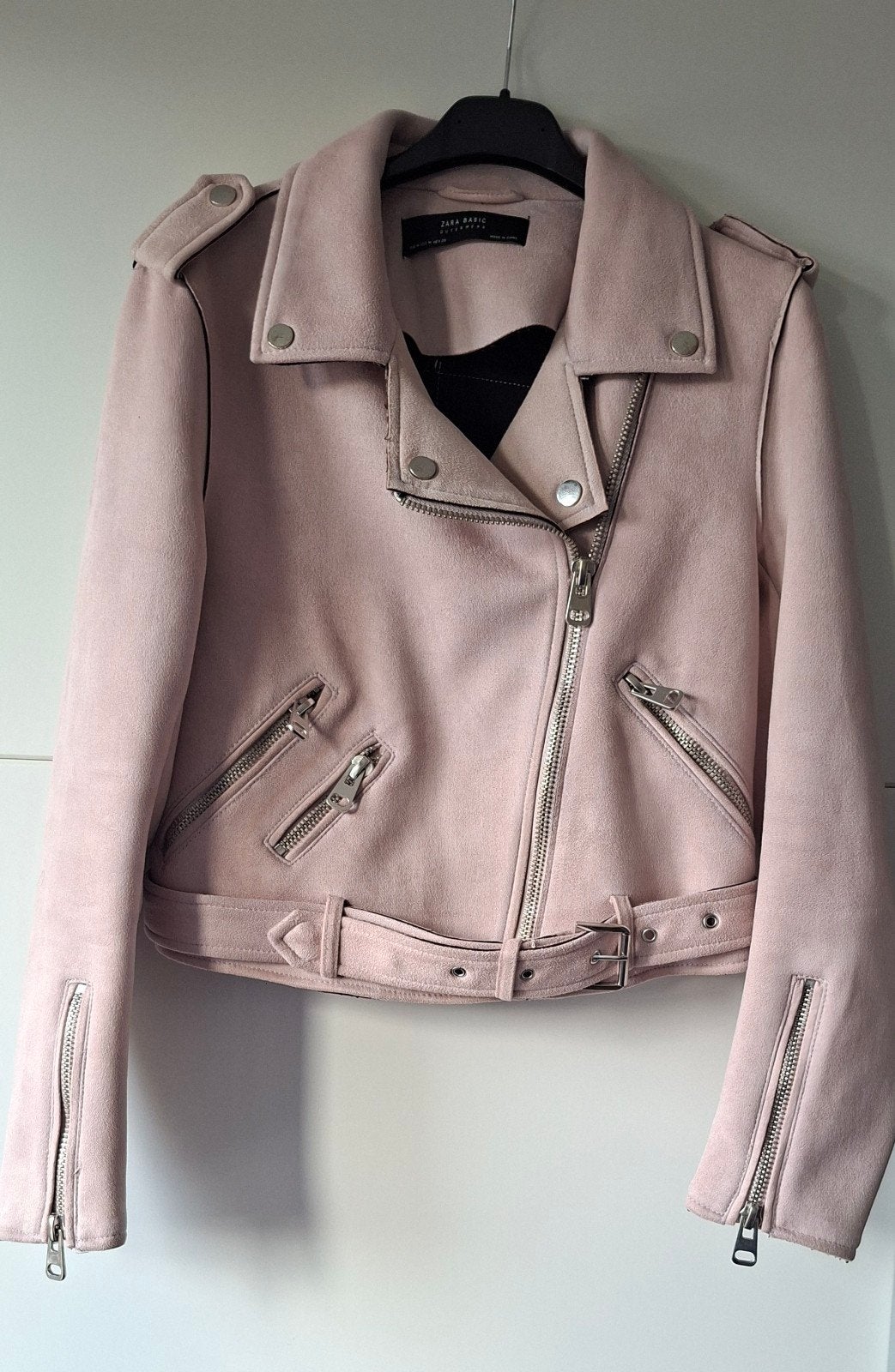 Mooi oud roze suédine jasje Zara maat M, Kleding | Dames, Maat 38/40 (M), Ophalen of Verzenden, Zo goed als nieuw, Roze