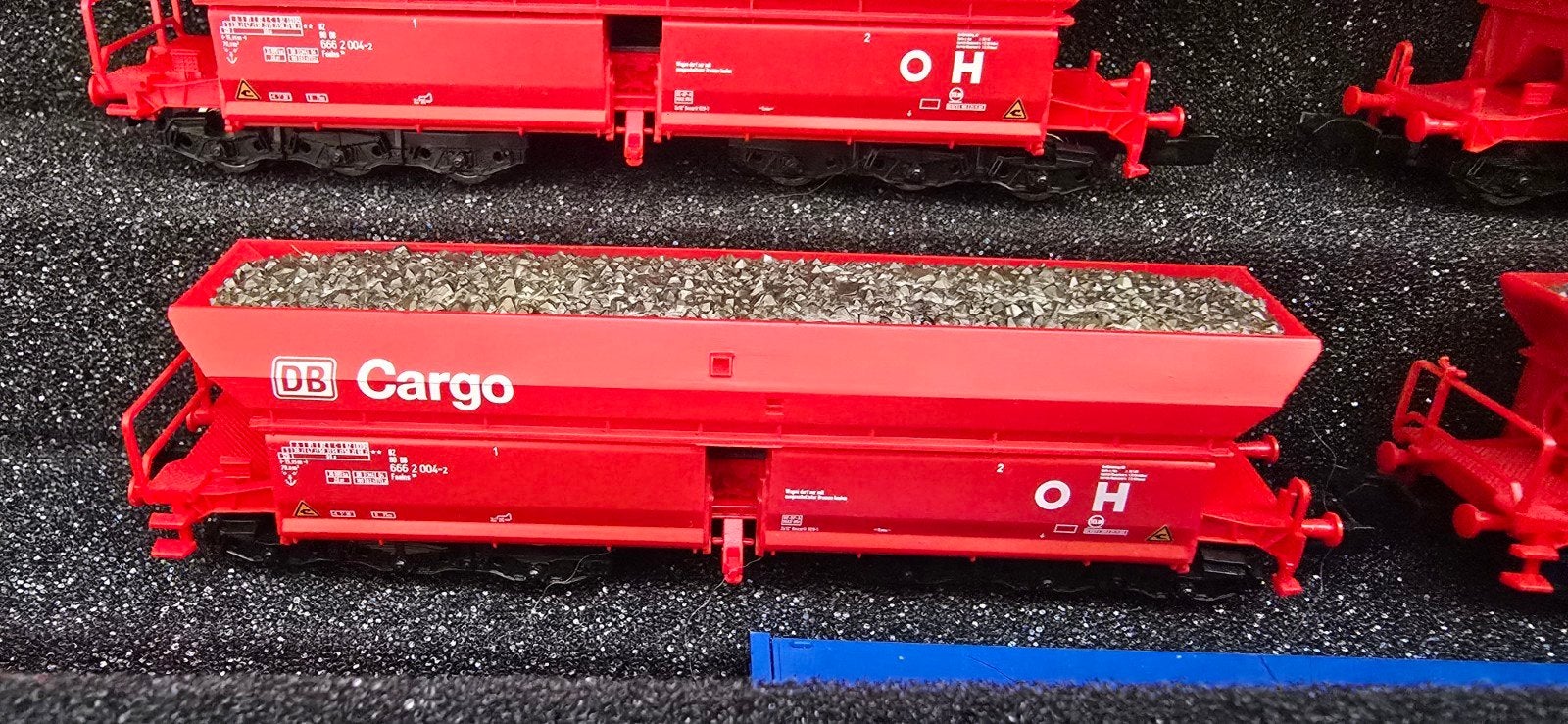 Fleischmann zelflosser Db Cargo rood 6 assig  7x, Gelijkstroom, Fleischmann, Wagon, Ophalen of Verzenden