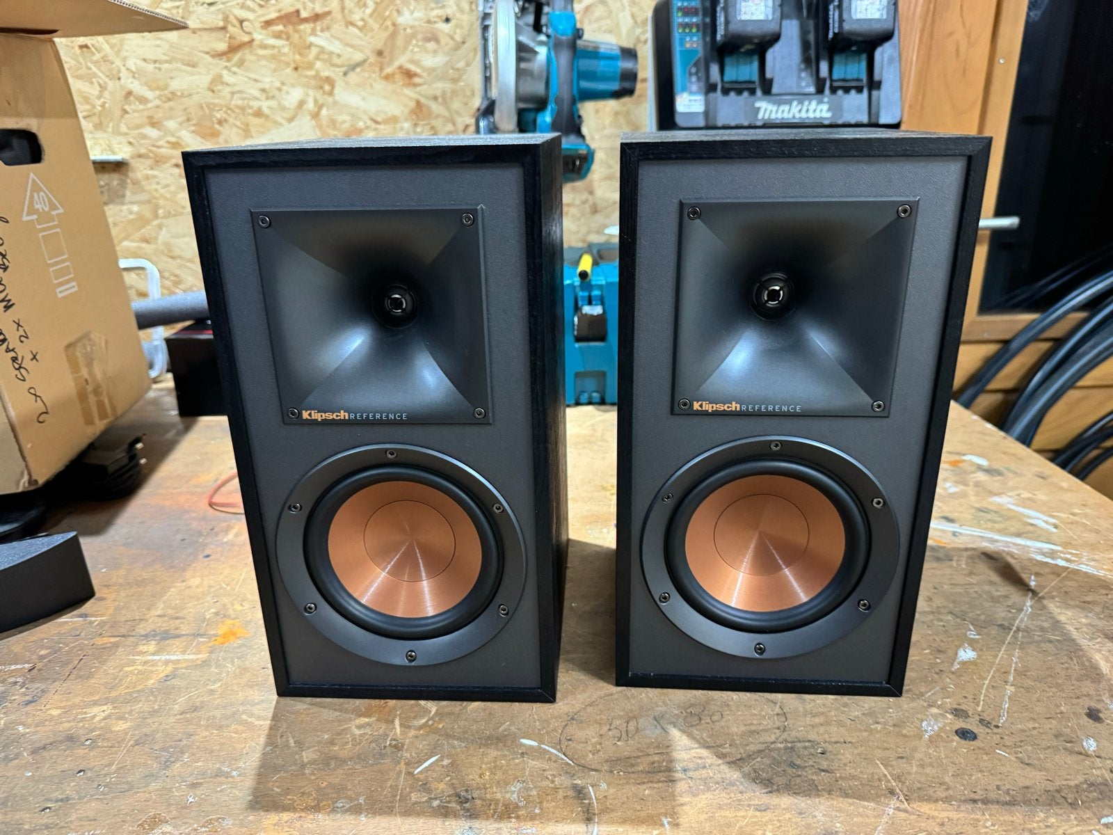 Klipsch R-51M Boekenplank Luidsprekers - Uitstekende Staat, Inclusief kabels, Ophalen of Verzenden, Zo goed als nieuw, 60 tot 120 watt
