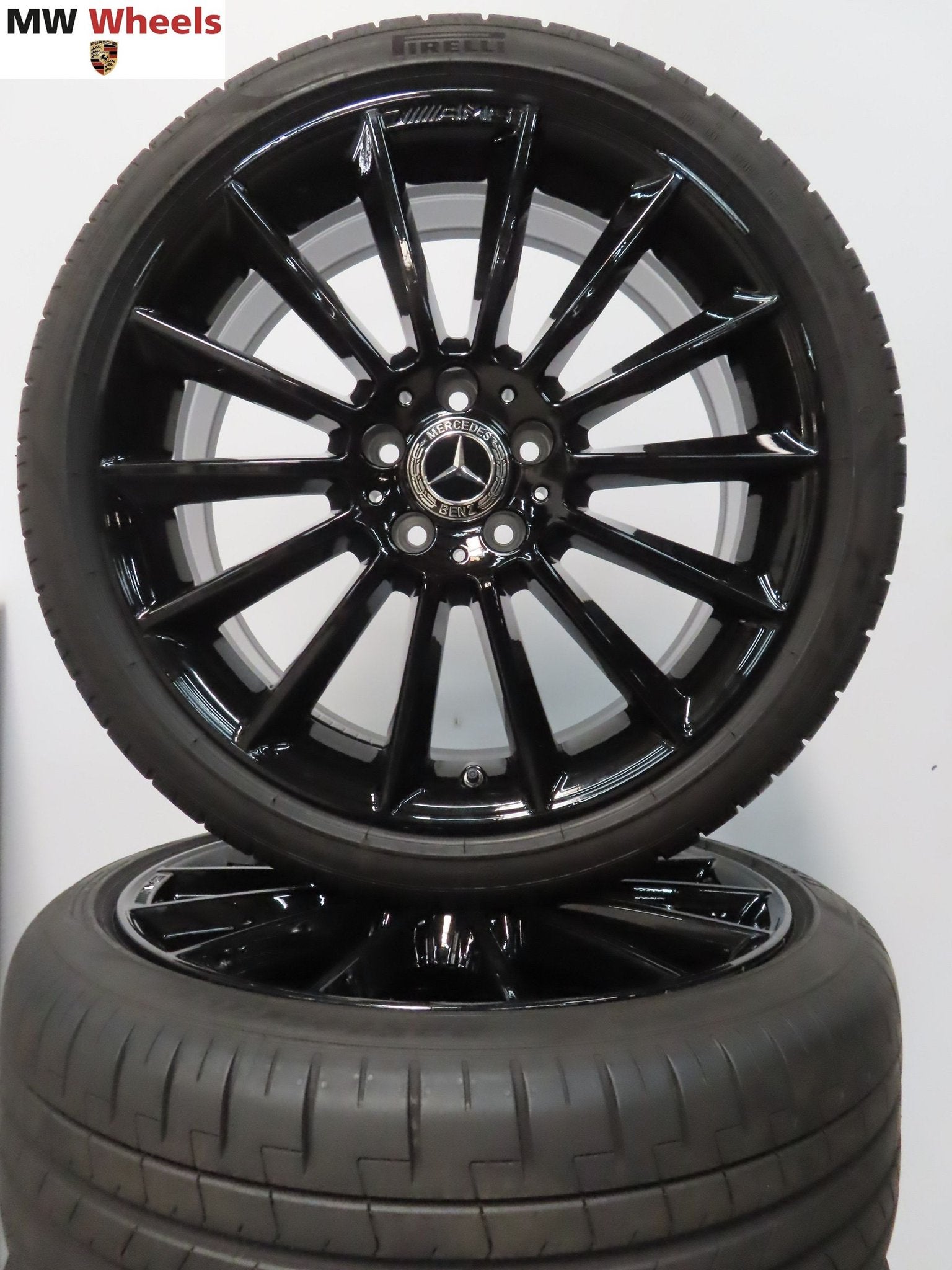 Mercedes A klasse W177 19 inch AMG velgen met zomerbanden, 19 inch, Gebruikt, -, -