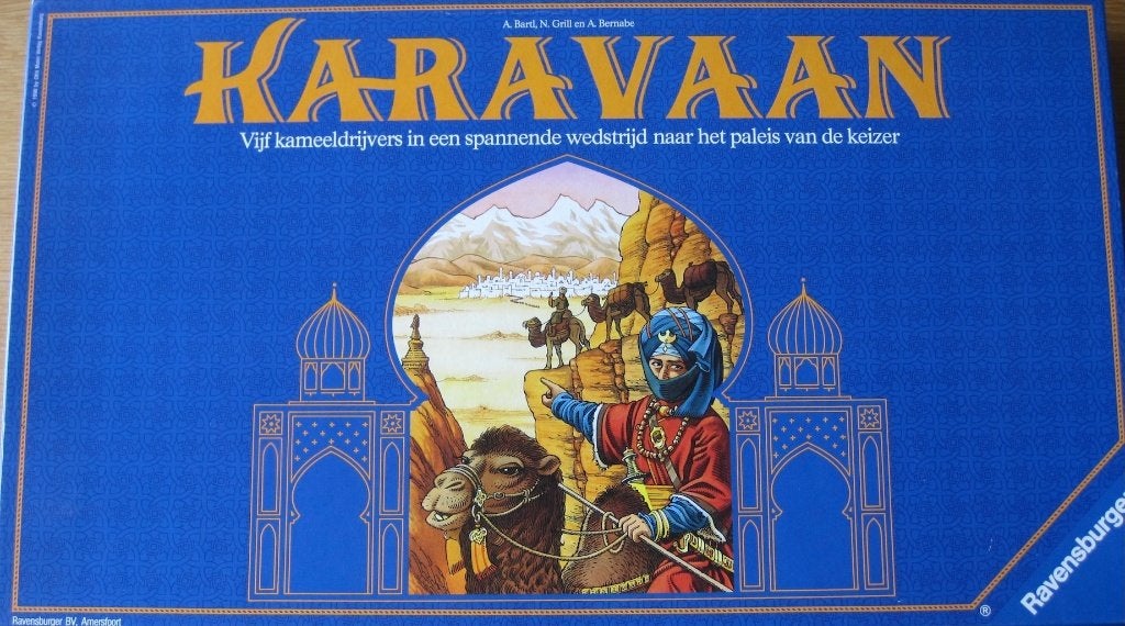 bordspel Karavaan - 1990, Hobby en Vrije tijd, Drie of vier spelers, Ophalen of Verzenden, Zo goed als nieuw, Ravensburger