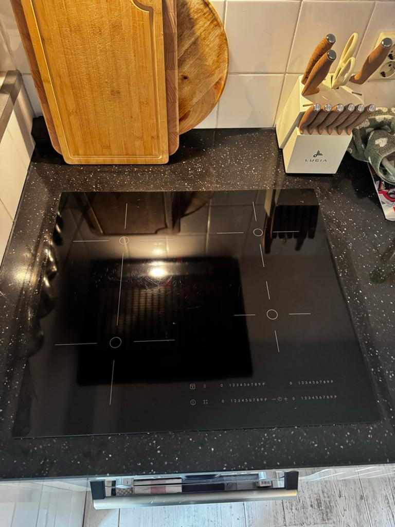IKEA Smaklig Inductiekookplaat 59 cm, Witgoed en Apparatuur, Kookplaten, Ophalen, Gebruikt, 4 kookzones, Inbouw