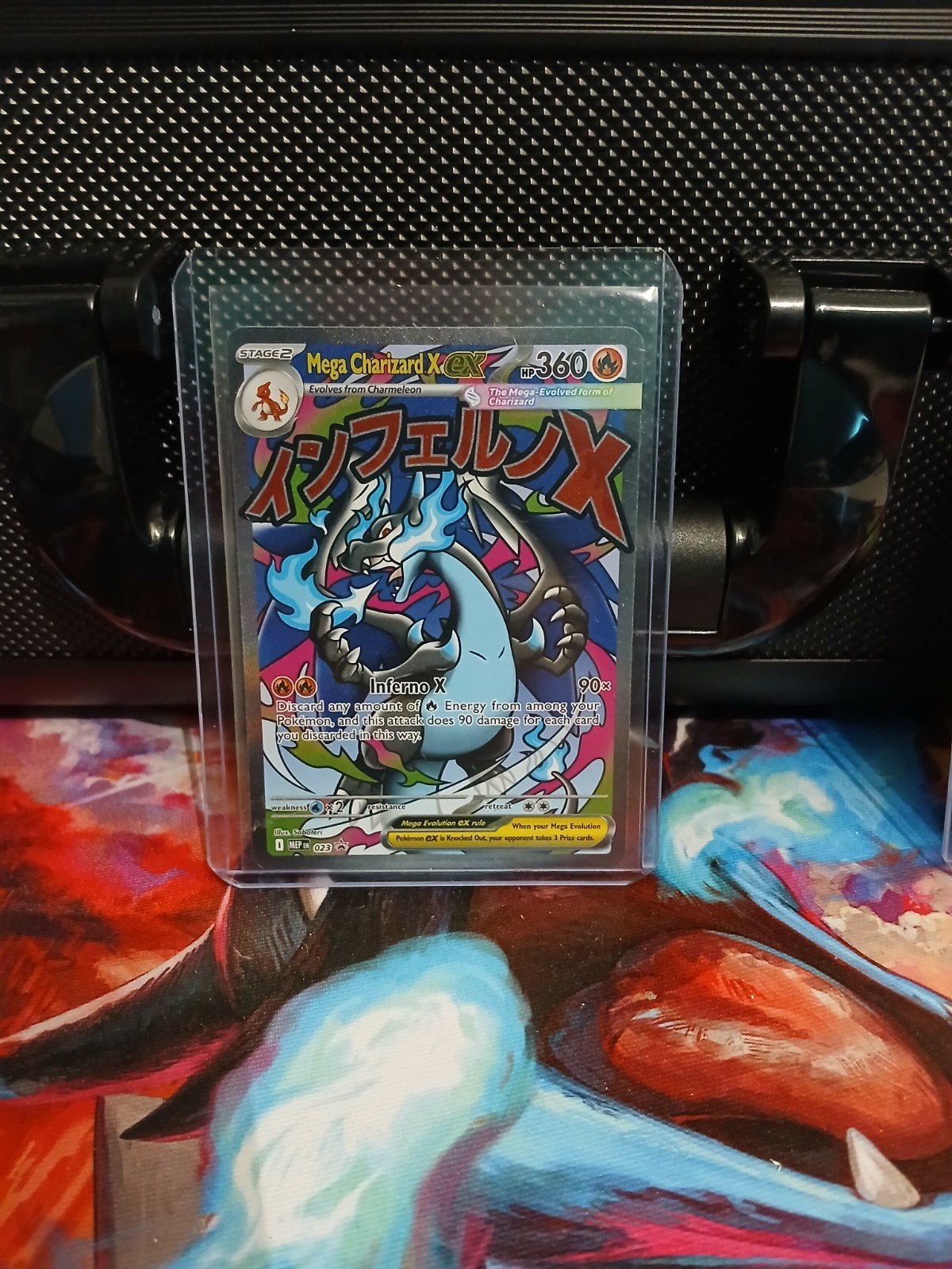 mega charizard X ex promo, Ophalen, Nieuw, Losse kaart