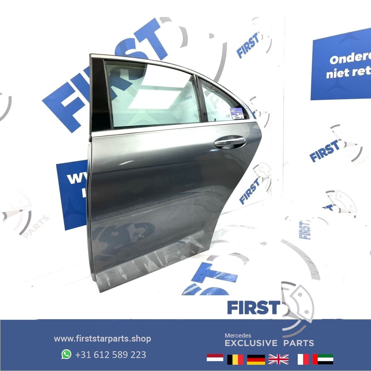 W205 PORTIER LINKSACHTER C Klasse COMPLETE DEUR LINKS ACHTER, Auto-onderdelen, Gebruikt, -, Deur, Ophalen of Verzenden