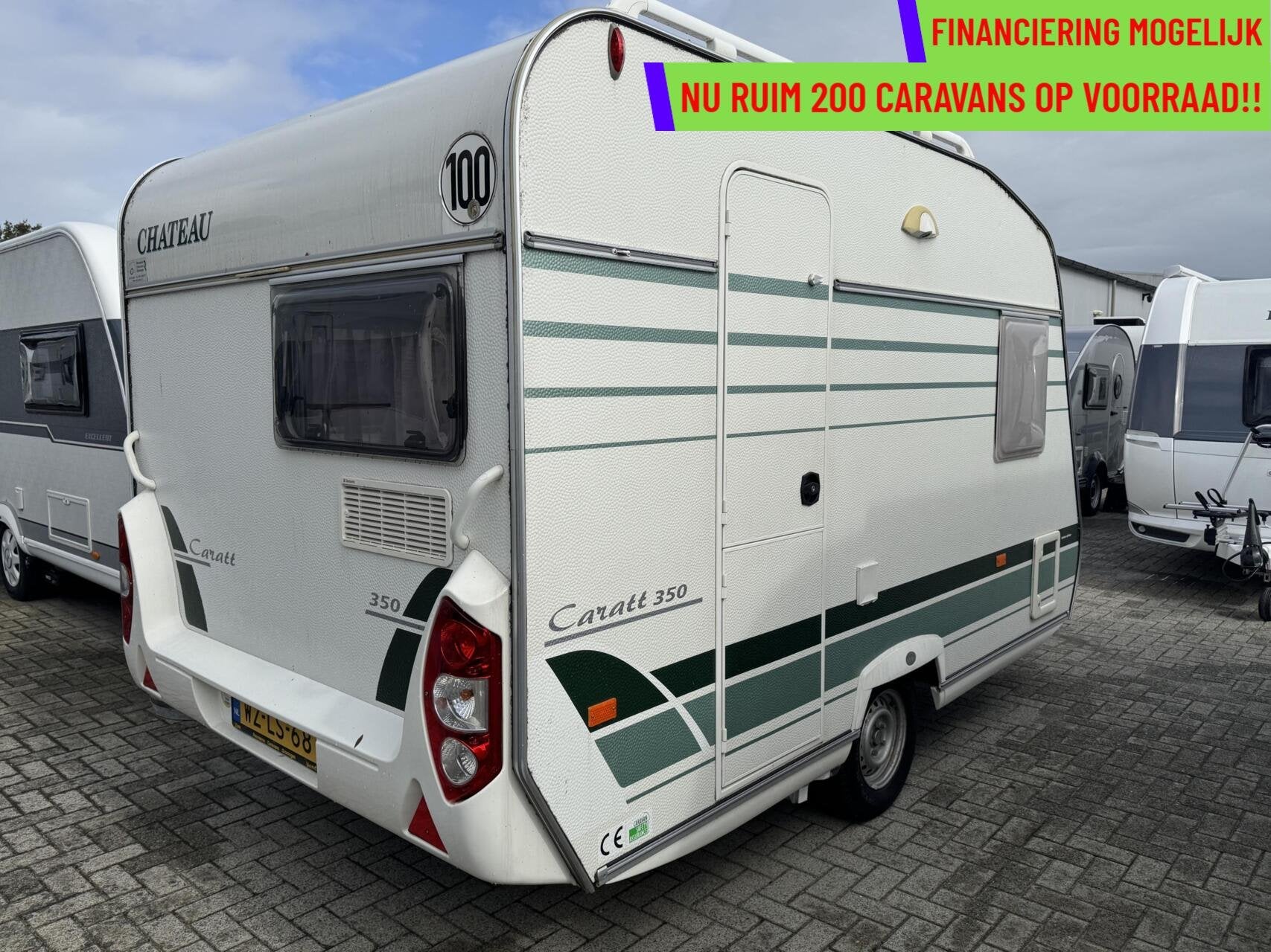 Chateau 350 CARRAT, FRANSBED, TREINZIT,LICHTGEWICHT (1000KG), Caravans en Kamperen, Mover, Chateau, Tot en met 2, Bedrijf