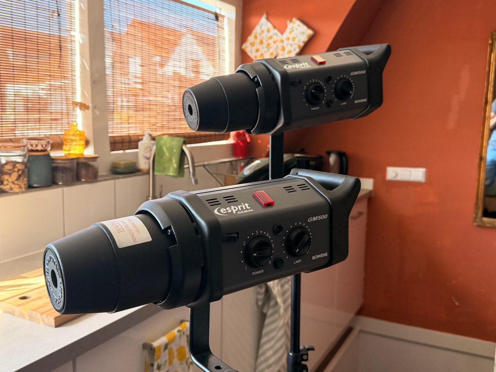 Bowens Esprit Gemini GM500 flitsset – 2x 500Ws + softbox/tas, Audio, Tv en Foto, Fotografie | Professionele apparatuur, Overige merken