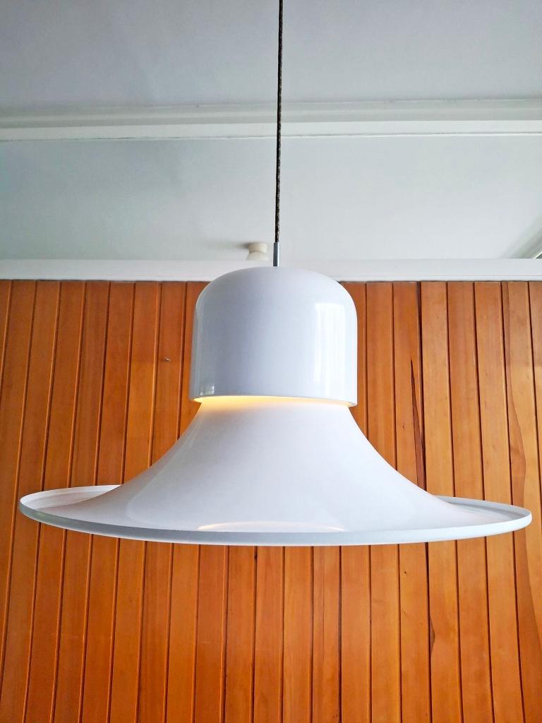 Vintage hanglamp The Hat door Joe Colombo voor Stilnovo, Huis en Inrichting, Ophalen, Vintage, Zo goed als nieuw, Metaal