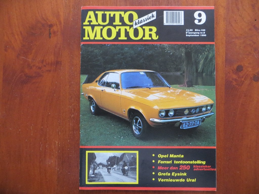 Auto Motor Klassiek 9 1990 Opel Manta, Ferrari, Grefa Eysink, Ophalen of Verzenden, Nieuw, Opel