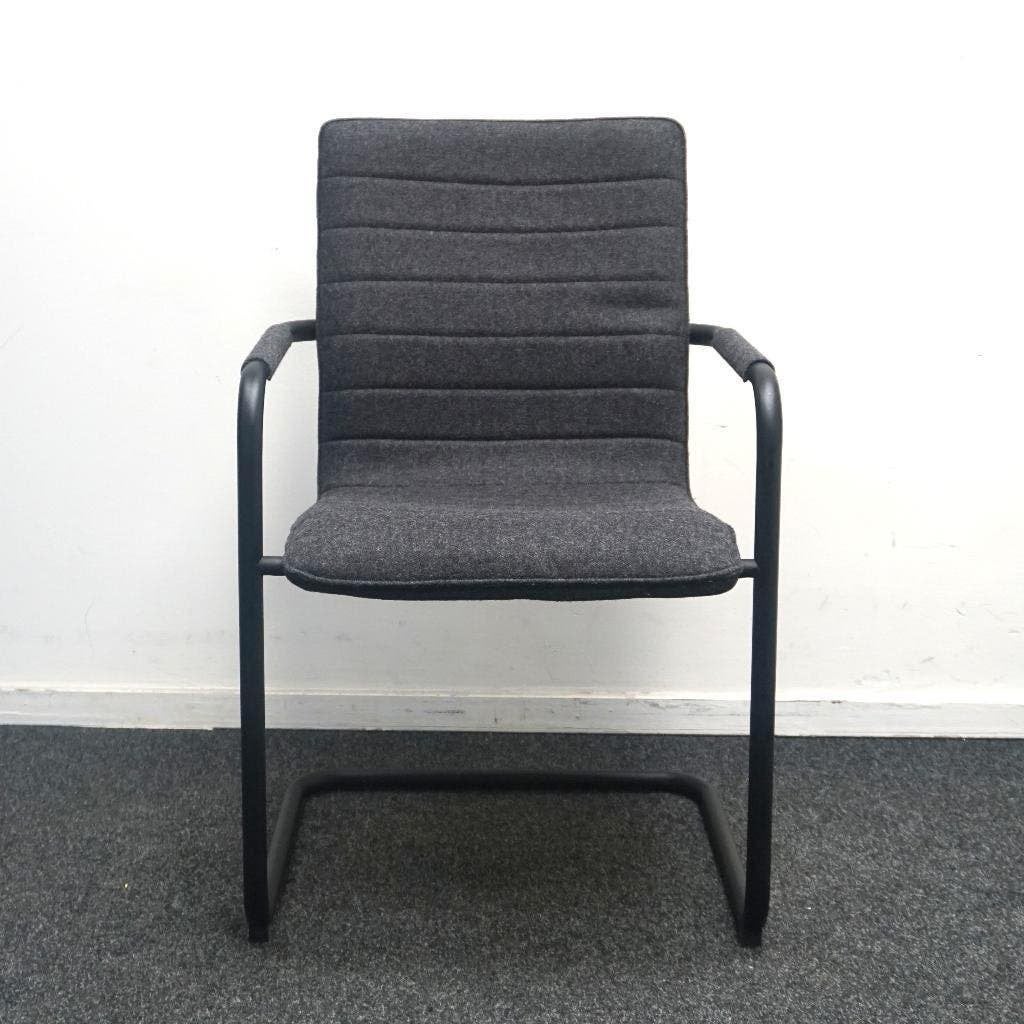WPD Vergaderstoelen | Donkergrijs | Slede Frame | Stoelen, Gebruikt, -, -, Ophalen of Verzenden