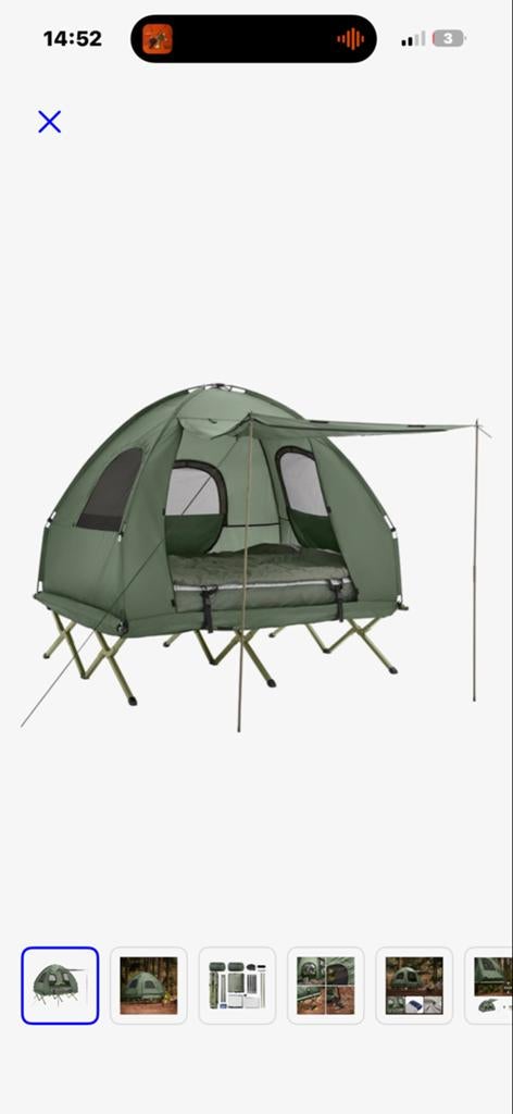 Sobuy Visserstent 4-in-1 Kampeertent - Groen, Ophalen of Verzenden, Nieuw, Tot en met 2