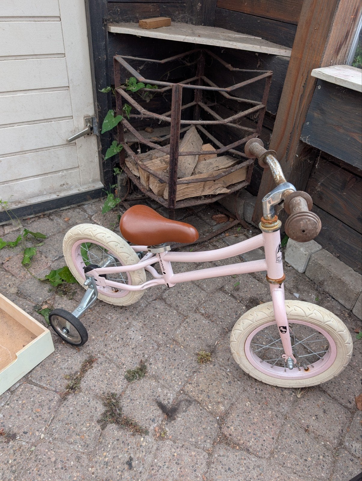 gratis loopfietsje met zijwieltjes, Ophalen, Gebruikt