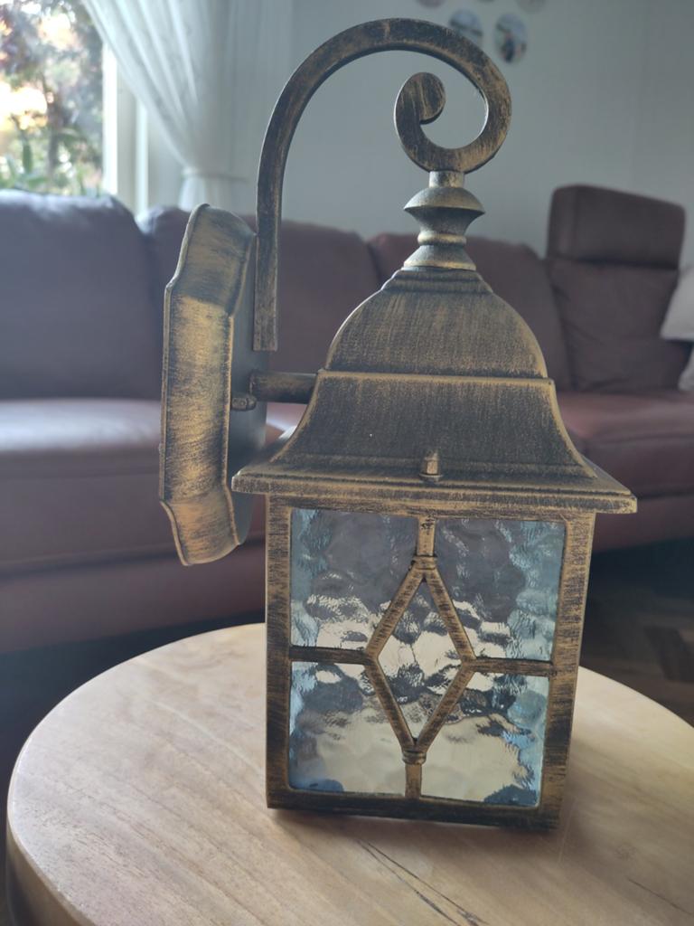 Buitenlamp nieuw, Huis en Inrichting, Lampen | Wandlampen, Ophalen, Zo goed als nieuw, Glas, Klassiek, Antiek, Nostalgisch