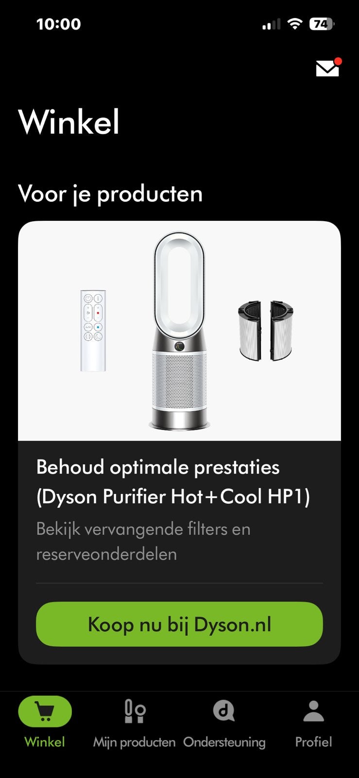 Dyson Purifier Hot+Cool HP1 Luchtreiniger & Verwarming, Ophalen of Verzenden, Zo goed als nieuw, Luchtreiniger