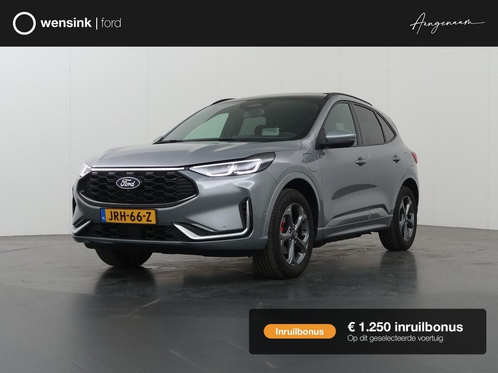 Ford Kuga 2.5 PHEV ST-Line X | Elekt inklapbare Trekhaak | P, Auto's, Ford, 14 kWh, Gebruikt, Leder en Stof, Plug-in hybride