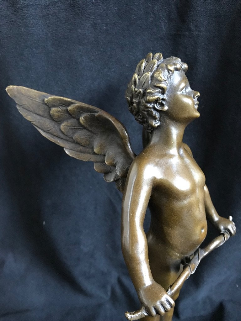 Engel/Putti , brons, Ophalen of Verzenden, Gemerkt, Brons, Beeld