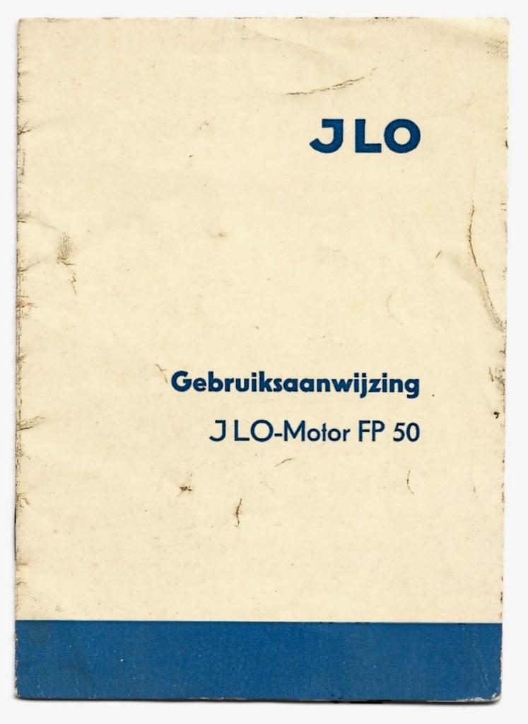 JLO FP50 Gebruiksaanwijzing motorblok, Verzenden, Gebruikt