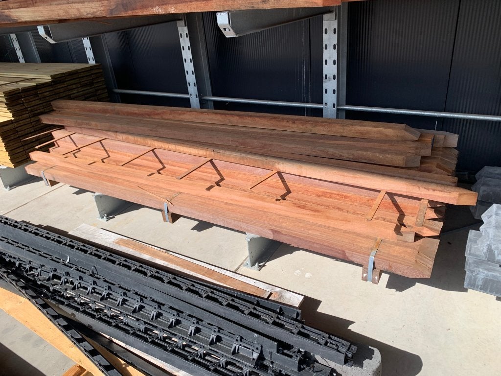 Hardhouten paal semi geschaafd Azobé 6x6x300 - J&W 15, Tuin en Terras, Ophalen, Minder dan 3 meter, Nieuw, Nvt