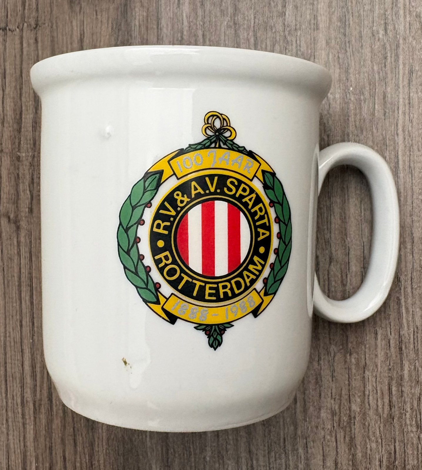 RV & AV Sparta Rotterdam: 100 Jaar (1888-1989) Beker/Mok, Ophalen of Verzenden