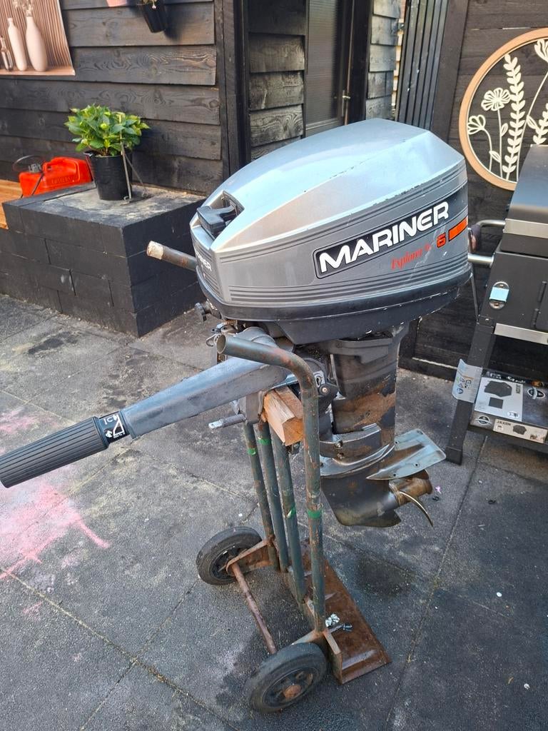 Te koop aangeboden mariner 6 pk 2-takt, Ophalen of Verzenden, Gebruikt, Benzine, Minder dan 5 pk