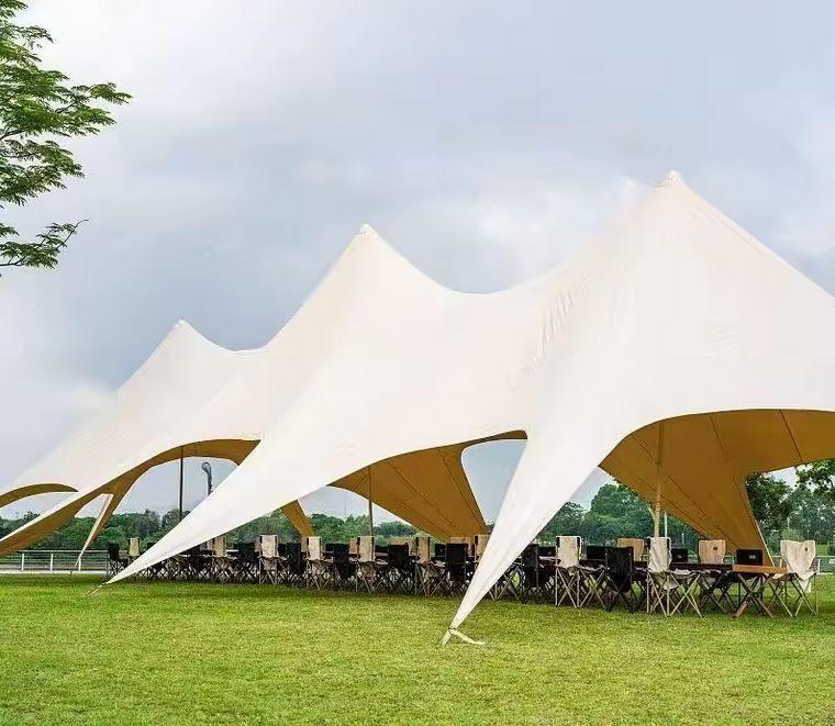 Gigantische Luxe Profi Starshade Stertent 20x8.6x4.5m Creme, Ophalen of Verzenden, Nieuw, 8 meter of meer, Stertent