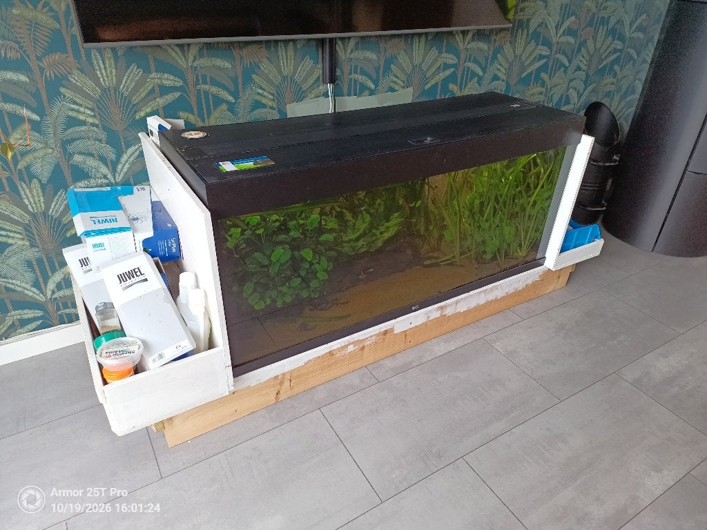 Juwel Aquarium Rio 240 Led 121x41x50 cm met meubel., Ophalen, Gebruikt, Gevuld zoetwateraquarium, Inclusief controller