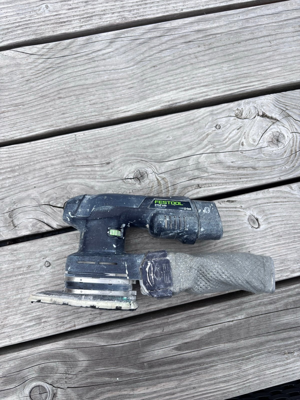 Festool dtsc400  accu schuurmachine incl accu, Doe-het-zelf en Verbouw, Gereedschap | Schuurmachines, Ophalen of Verzenden, Gebruikt