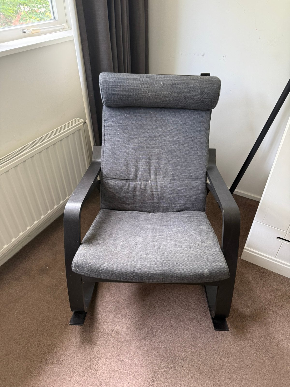 2*POANG IKEA fauteuil donkerbruin, Ophalen, Zo goed als nieuw, 75 tot 100 cm, 50 tot 75 cm